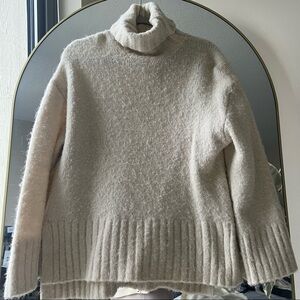 H&M Cream turtle neck knit sweater
